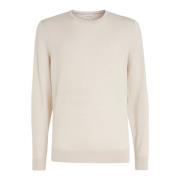 Calvin Klein Herr Merinoull Crew Neck Tröja White, Herr