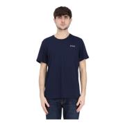 Ralph Lauren Navy Cruise T-shirt med vitt logo Blue, Herr