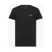 Balmain T-shirt med logotyp Black, Herr