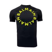 Balmain Herr Logo-Print T-Shirt Black, Herr