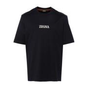 Ermenegildo Zegna Svarta T-shirts och Polos Black, Herr