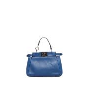 Fendi Vintage Pre-owned Laeder handvskor Blue, Dam