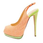 Giuseppe Zanotti Pre-owned Pre-owned Mocka klackskor Orange, Dam