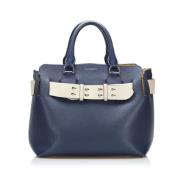 Burberry Vintage Pre-owned Laeder handvskor Blue, Dam