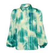 InWear Grön Art Splash Feminin Blus Green, Dam