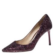 Jimmy Choo Pre-owned Pre-owned Tyg klackskor Purple, Dam