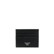 Emporio Armani Stilfull Logo-Plaque Korthållare Black, Herr