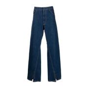 Bianca Saunders Straight Jeans Blue, Herr