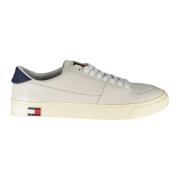 Tommy Hilfiger Vit Polyester Sneaker med Kontrasterande Detaljer White...