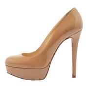 Christian Louboutin Pre-owned Pre-owned Laeder klackskor Beige, Dam