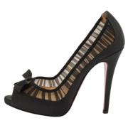 Christian Louboutin Pre-owned Pre-owned Tyg klackskor Black, Dam