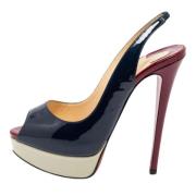 Christian Louboutin Pre-owned Pre-owned Laeder sandaler Blue, Dam