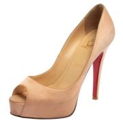 Christian Louboutin Pre-owned Pre-owned Satin klackskor Pink, Dam