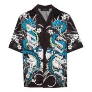 Amiri Dragon Bowling Skjorta Black, Herr