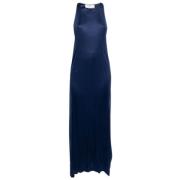 Yves Saint Laurent Vintage Pre-owned Silke klnningar Blue, Dam