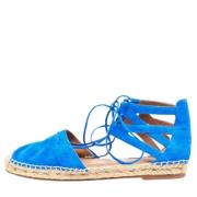 Aquazzura Pre-owned Pre-owned Mocka sandaler Blue, Dam