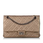 Chanel Vintage Pre-owned Laeder axelremsvskor Beige, Dam