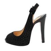 Christian Louboutin Pre-owned Pre-owned Mocka klackskor Black, Dam