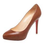 Christian Louboutin Pre-owned Pre-owned Laeder klackskor Brown, Dam