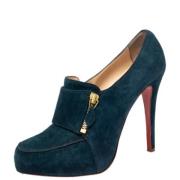 Christian Louboutin Pre-owned Pre-owned Mocka stvlar Blue, Dam