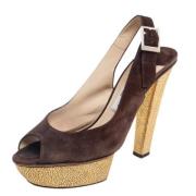 Jimmy Choo Pre-owned Pre-owned Mocka sandaler Brown, Dam