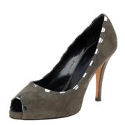 Giuseppe Zanotti Pre-owned Pre-owned Mocka klackskor Gray, Dam