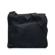 Prada Vintage Pre-owned Laeder axelremsvskor Black, Dam