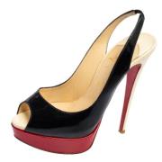 Christian Louboutin Pre-owned Pre-owned Laeder sandaler Black, Dam