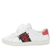 Gucci Vintage Pre-owned Laeder sneakers White, Dam