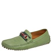 Gucci Vintage Pre-owned Laeder lgskor Green, Dam