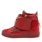 Giuseppe Zanotti Pre-owned Pre-owned Laeder sneakers Red, Dam