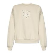 Misbhv Sweatshirt med logotyp Beige, Herr