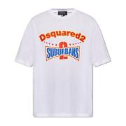 Dsquared2 T-shirt med logotyp White, Herr