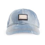 Dolce & Gabbana Denim baseballkeps Blue, Herr