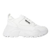 Versace Jeans Couture Läder Sneaker med Speedtrack White, Dam