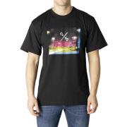 Costume National Svart Print T-shirt Black, Herr