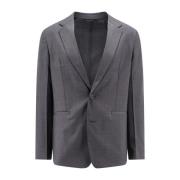 Givenchy Grå Blazer med Klassisk Revers Gray, Herr