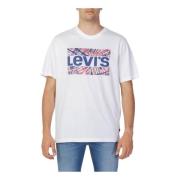 Levi's Herr Tryckt T-shirt White, Herr