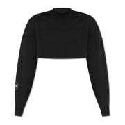 Adidas by Stella McCartney Krótkie bluzy z logo Black, Dam