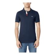 Tommy Jeans Blå enfärgad polotröja Blue, Herr