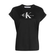 Calvin Klein Jeans T-Shirts Black, Dam