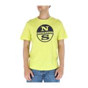North Sails Gul Print Herr T-Shirt Yellow, Herr