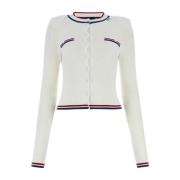 Gcds Vit Viskosblandad Cardigan White, Dam