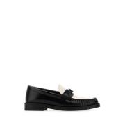 Jimmy Choo Addie Tvåfärgade Läderloafers Black, Dam