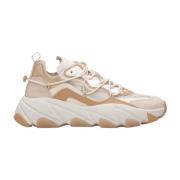 ASH Extrabis Vita Sneakers med Elegant Snörning Beige, Dam