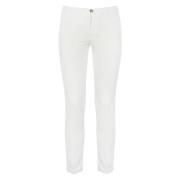 Re-Hash Slim Fit Vita Chino Byxor White, Herr