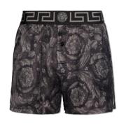 Versace Sidenpyjamas shorts Black, Herr