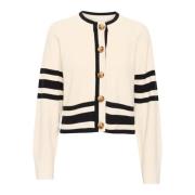 InWear Vanilla Stickad Kofta med Knappar Beige, Dam