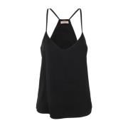 Twinset Ärmlös Top Black, Dam