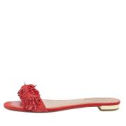 Aquazzura Pre-owned Pre-owned Mocka sandaler Red, Dam